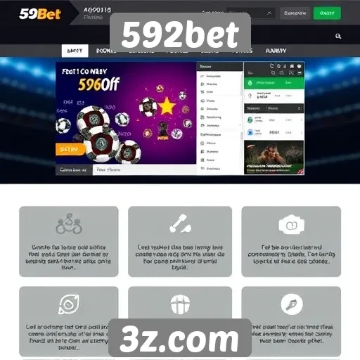 Análise de funcionalidades do site 592bet